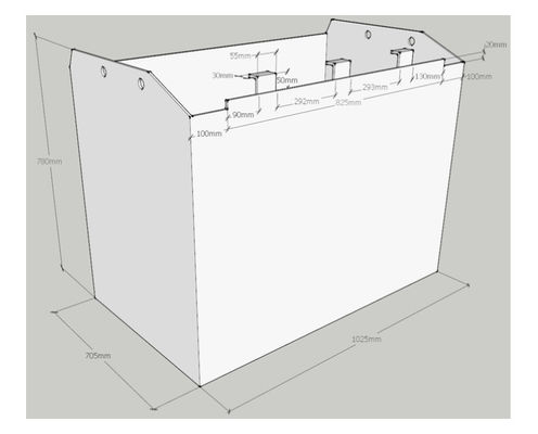 بطارية 500AH 80v للشاحنات