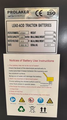 بطارية القيود الحمضية القابلة لإعادة الشحن FLT 48V 840Ah مع دورة عميقة