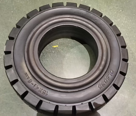 إطارات متينة مضادة للانزلاق 125/75-8 نظام سريع الإطارات الصلبة للرافعات الشوكية