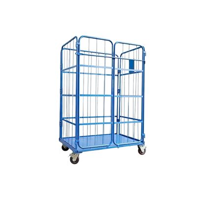 500KG Collapsible L Type Roll Cage - Space-Saving Design for Workshop & Warehouse