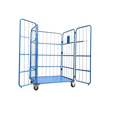 500KG Collapsible L Type Roll Cage - Space-Saving Design for Workshop & Warehouse