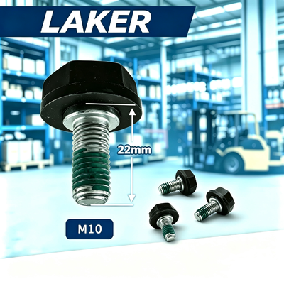منفذ المصنع LAKER M10 * 22 مصراع هيكسي معزول من البلاستيك ، OEM ODM مخصصة عالية القوة مكافحة الاهتزازات المصلحة بالفحص الذاتي ، إمدادات الفورية ملصق نايلون مضاد للتآكل